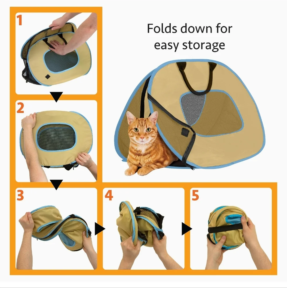 Pop-open Pet carrier